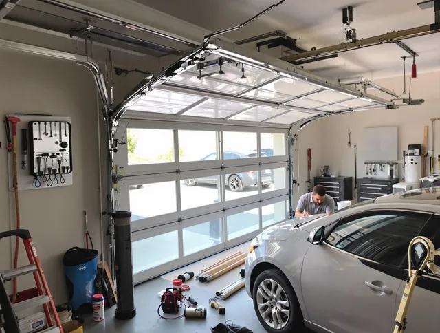 Garage door noise reduction service by Miami Gardens Garage Door Repair in Miami Gardens